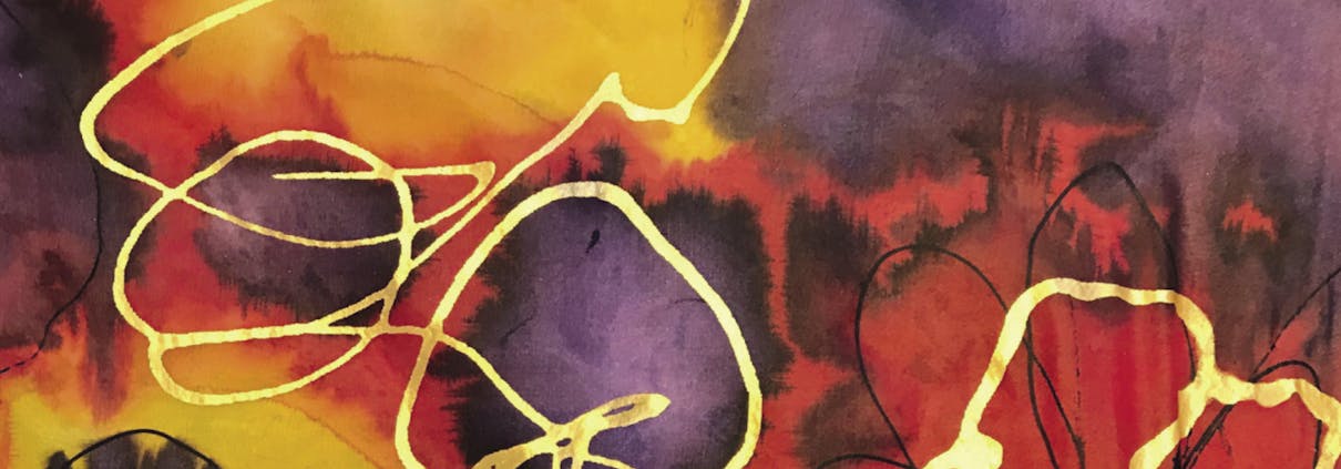 Boka Religisøt medborgerskap er illustrert med vakre blomster av den døvblinde kunstneren Gry Segerblad