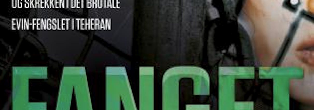 Bokomslag som viser et kvinneansikt bak et nettinggjerde