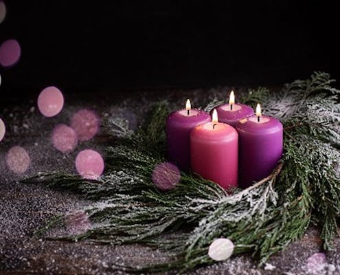 Stockfoto av fire tente adventslyst